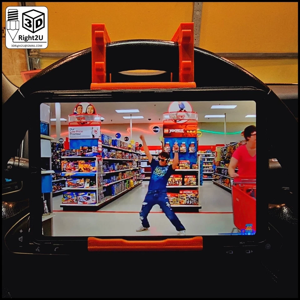 Tablet/Phone Stand for Steering Wheel (Stationary - When Parked) - Image 3 of 4