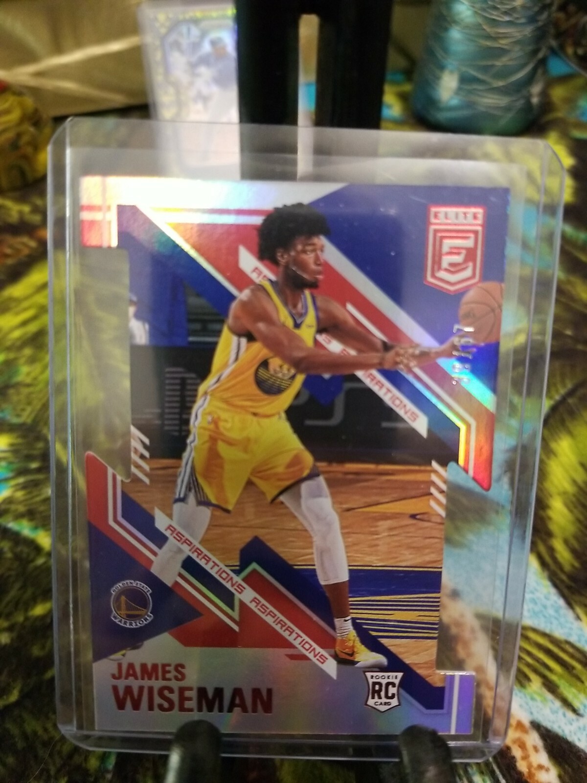 2020-21 Elite JAMES WISEMAN 104 Aspirations RED Rookie SSP Die-Cut #/67 Warriors