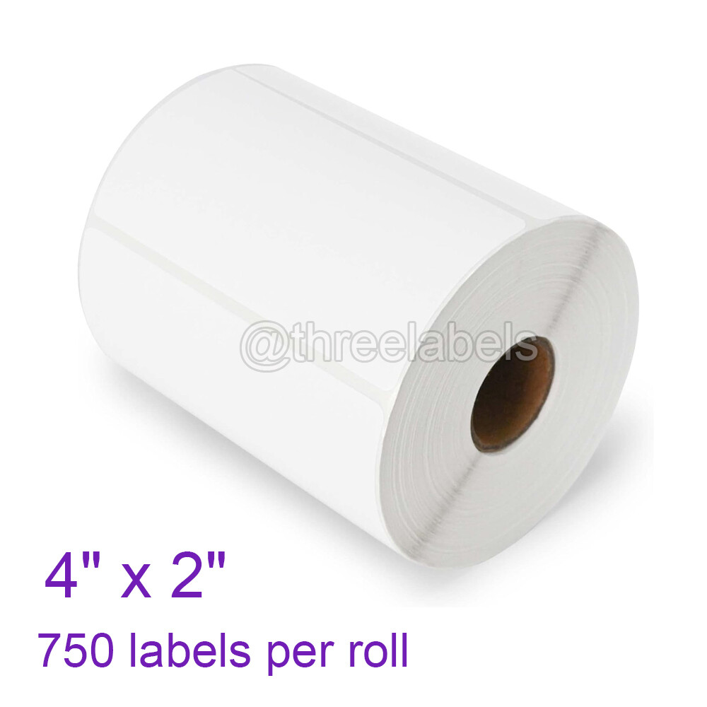 4" x 2" Direct Thermal Labels for Zebra 2844 ZP450 ZP505 Eltron 750 labels/roll eBay