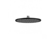 KLUDI Großer Duschkopf Tellerkopfbrause rund 30cm schwarz/chrom A-QA 6433087-00