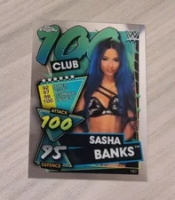 2021 Topps Chrome WWE Slam Attax #187 Sasha Banks Wrestling Card