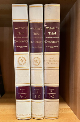 Webster's Third New International Dictionary Seven Language 3 Vol