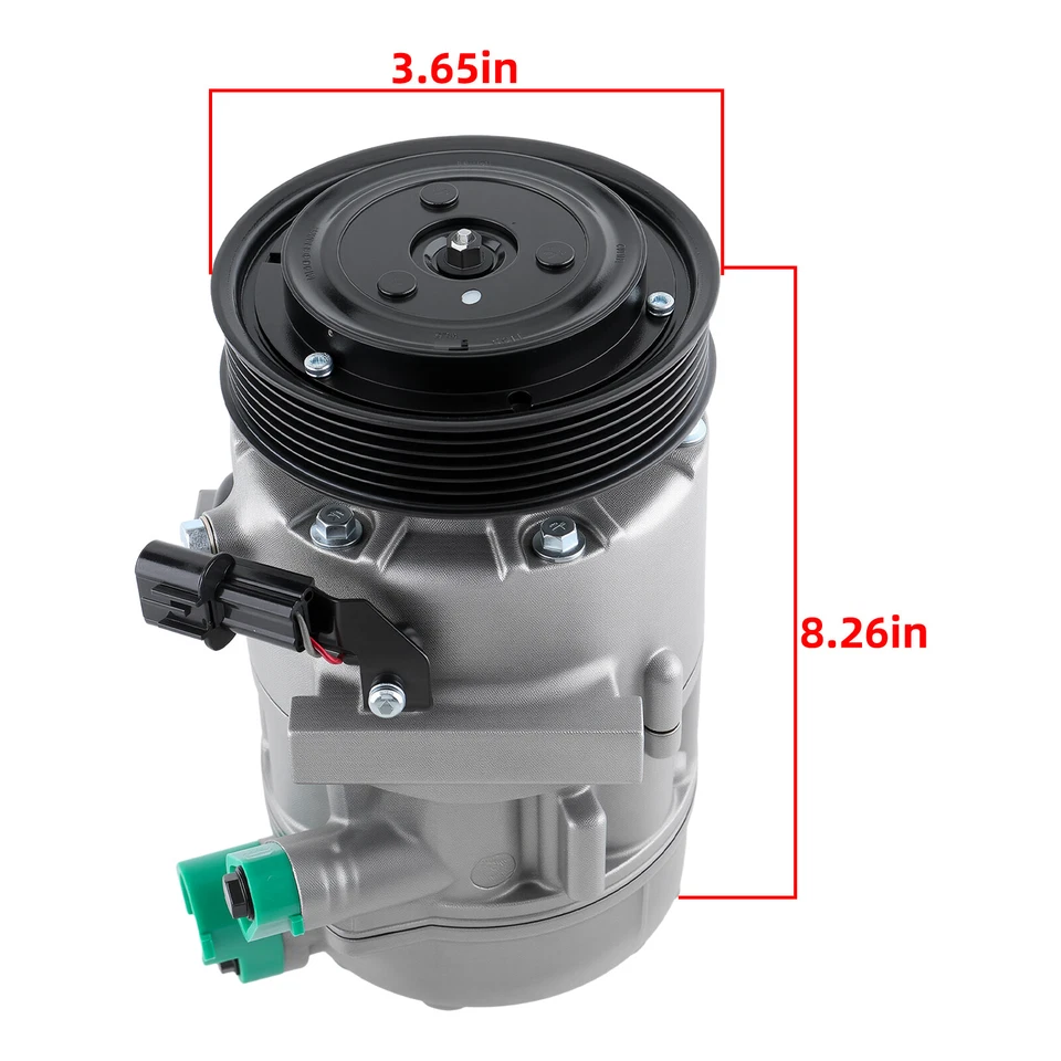 Компрессор кондиционера 97701A5800 97701F2800 для 2014-2015 Kia Forte Forte5 L4 2,0 л - Изображение 4 из 4