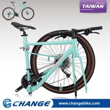 Bicicleta Plegable 700C Gravel Bicicleta de Carretera Shimano 27S Ligera GF-901G 46 cm