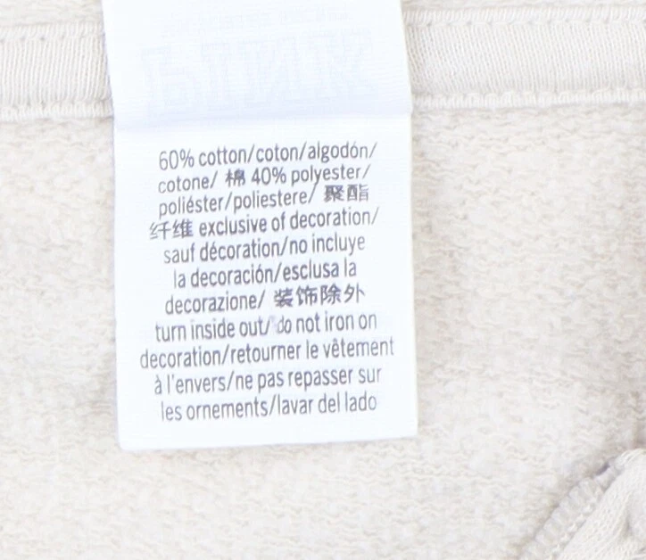 UNDERCOVER Victoria's Secret Felpa donna beige con cappuccio e zip intera L