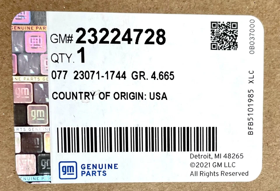 Chevrolet Corvette C7 Z06 2015-2019 kit de conducto de freno 23224728 23224729 OEM GM Foto 4 de 4