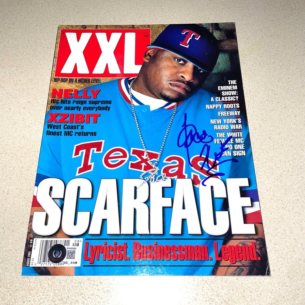 SCARFACE RAPPER signed autographed XXL MAGAZINE BECKETT BAS COA