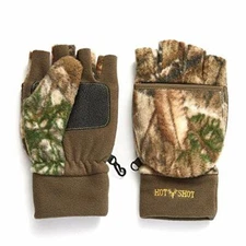 HOT SHOT Men’s Camo Bulls-Eye Fleece Pop-Top Mittens – Realtree