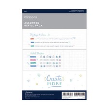 Filofax Quality Assorted Versatile A4 Size Efficient Clipbook Refill 60 Pack