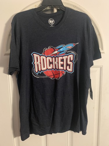 NEU MIT ETIKETT HOUSTON ROCKETS 47 MARKE HERREN VARSITY TEAM T-SHIRT blau Gr. Large