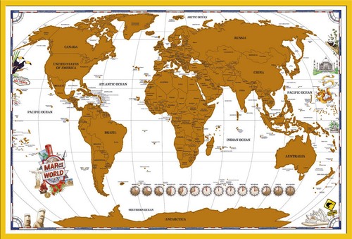 Rubbelkarte Landkarte Map 36” English Version Grösse 91,5x61 Neue Edition 2017 - Bild 13 von 23