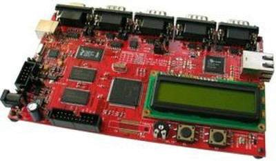 LPC2294 (ARM7) Board, 4x CAN, 2x16 LCD, Ethernet, USB, RS232