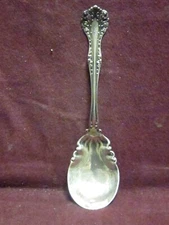 Sterling Alvin FLORENTINE SUGAR SPOON 6 1/8" 27 grams   Monogram Mc?