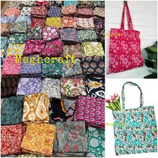 Venta al por mayor Lote 50 piezas Bolsas de compras de algodón surtidas Bolsas de transporte reutilizables Bolsas de mano