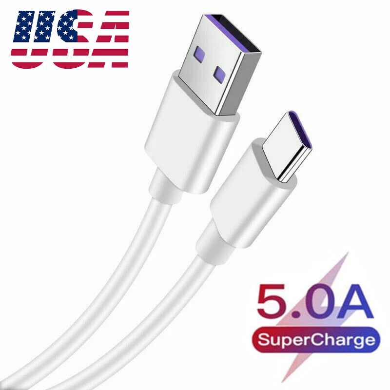 USB Type C Fast Data Charging Cable For Samsung LG Phones Tablets Android_voghion.com