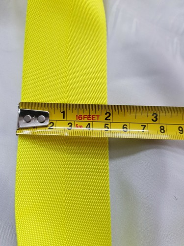 Hi VIS YELLOW NYLON Webbing UK Stock Free Samples available per mtr or Full Roll - Picture 11 of 14