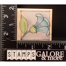 HERO ARTS RUBBER STAMPS E3757 BUD BLOSSOM 1V SKETCHED GARDEN FLOWERS T53