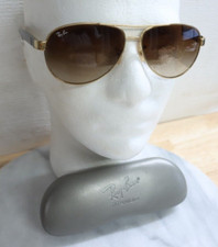 59x13mm Used Vintage Ray-Ban Bausch Lomb Aviator Sunglasses W/ Scratch RB3457
