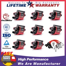 For 2003-2005 Chevrolet Express 2500 4.8L V8 8pc Square Igniton Coils + Wire set