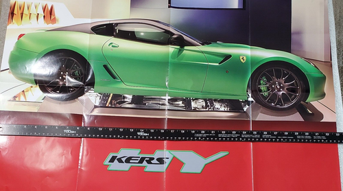Ferrari GT Collection 599 Hy-Kers Big Poster FOLD OUT & Specs Centauria 2017 - Picture 7 of 9