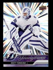 MATT TOMKINS 2023/24 UD SERIES 2 #470 YOUNG GUNS OUTBURST ROOKIE CARD RC BF6254