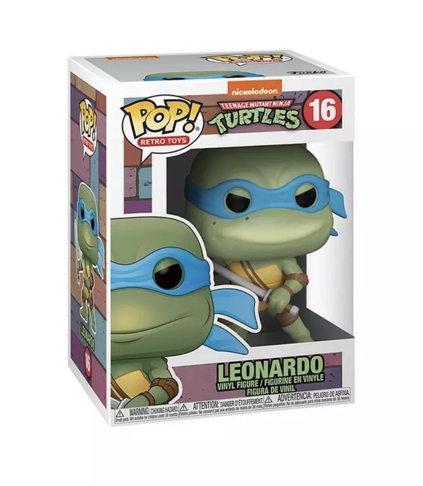 海外限定　funko pop 16 ニンジャタートルズ　レオナルド FUNKO POP! RETRO TOYS 16 TEENAGE MUTANT NINJA TURTLES