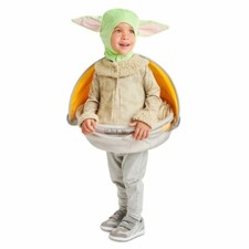 NEW Disney Store Star Wars Baby Yoda Grogu Hover Pram Costume Toddler 2T 2