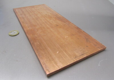 110 Copper Bar H02, 1/4'' Thick x 5.0'' Wide x 12 Inch Length