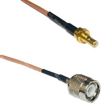 RG316 SMB MALE BULKHEAD to TNC MALE RF Cable FAST-SHIP LOT