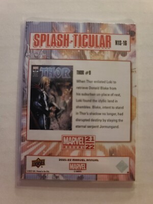 2021-22 Upper Deck Marvel Annual Splash-Ticular Thor #9 N1S-16