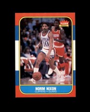 1986-87 Fleer #80 Norm Nixon MINT Clippers Break 11