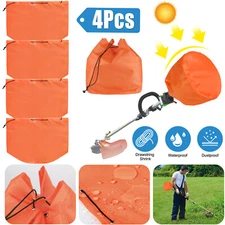 4Pcs Orange Trimmer Guard Waterproof Dustproof Cover Wrap For Weedeater Engine