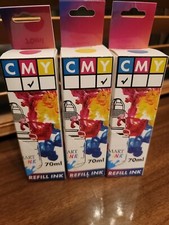 Canon  Printer Ink Refills 3 Bottles GI-290 G4200 G3200 G2200 G1200  Y,M,C