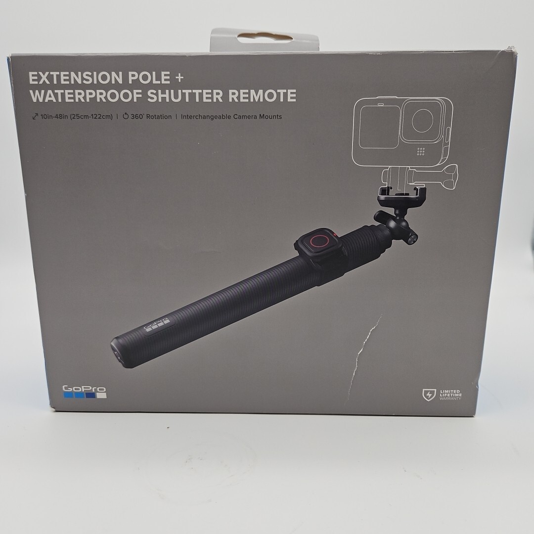 GoPro Extension Pole with Bluetooth Shutter Remote for Hero 13, 12 & 11 Cameras-image
