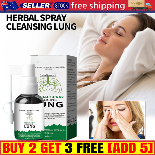 Herbal spray Cleans Lung Organic Herbal Throat Oral spray Relieves Throat AU