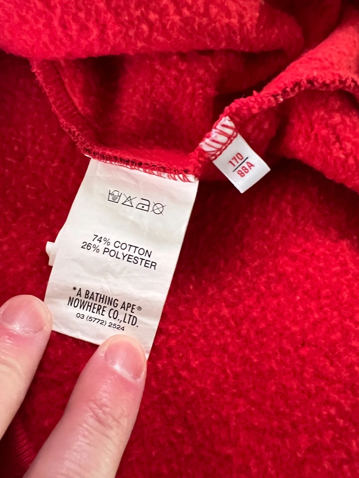 A BATHING APE (BAPE) BAPE Aape by A Bathing Ape Red Camo Somewhere in the Ape Universe TG: Small