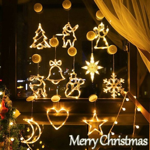 Decor Window Xmas Light String Curtain Tree Party Christmas Fairy Indoor Hanging - Picture 2 of 23