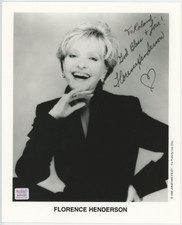 Florence Henderson Brady Bunch Autographed Signed 8x10 Photo AMCo COA 28790
