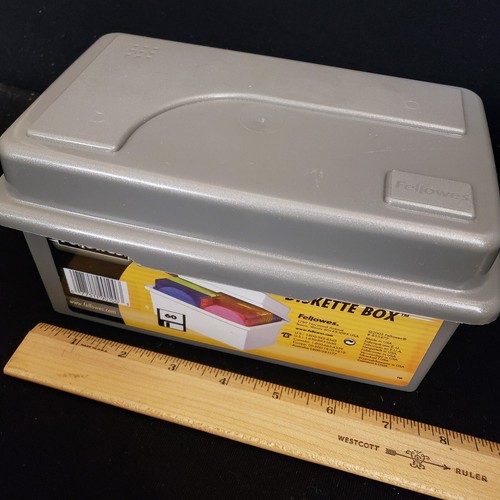 Vintage Fellowes Archive 60 Diskette Storage Box Holds 3.5" Floppy Disks - Afbeelding 8 van 12