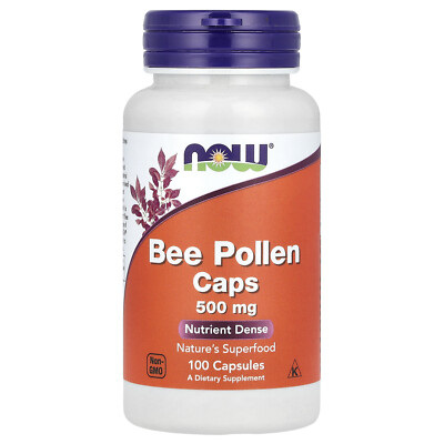 Bee Pollen Caps, 1,000 mg, 100 Capsules (500 mg per Capsule)