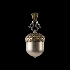 Acorn Capsule Pendant Necklace for Men,Pet Ashes Urn Holder Keepsakes Jewelry