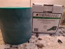 GREEN Theraband by the FOOT Physical Occupational Therapy Exercise Band 