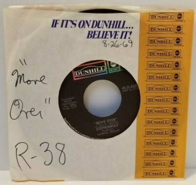 STEPPENWOLF Move Over / Power Play 45 RPM - Play Tested EX  *D4