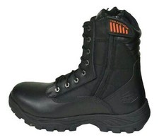 Unik Just for Bikers Men's Premium Black Leather Compact Motorcycle Boots,