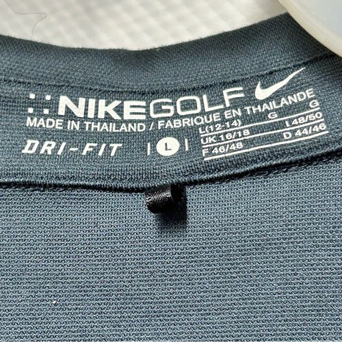 Nike Golf Greenish Gray Short Sleeve Polo Top Womens large - Picture 4 of 6