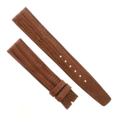 Tiffany & Co Uhrenarmband Eidechse Brown Matt 18/16 MM B28B Dicke 2,8 MM