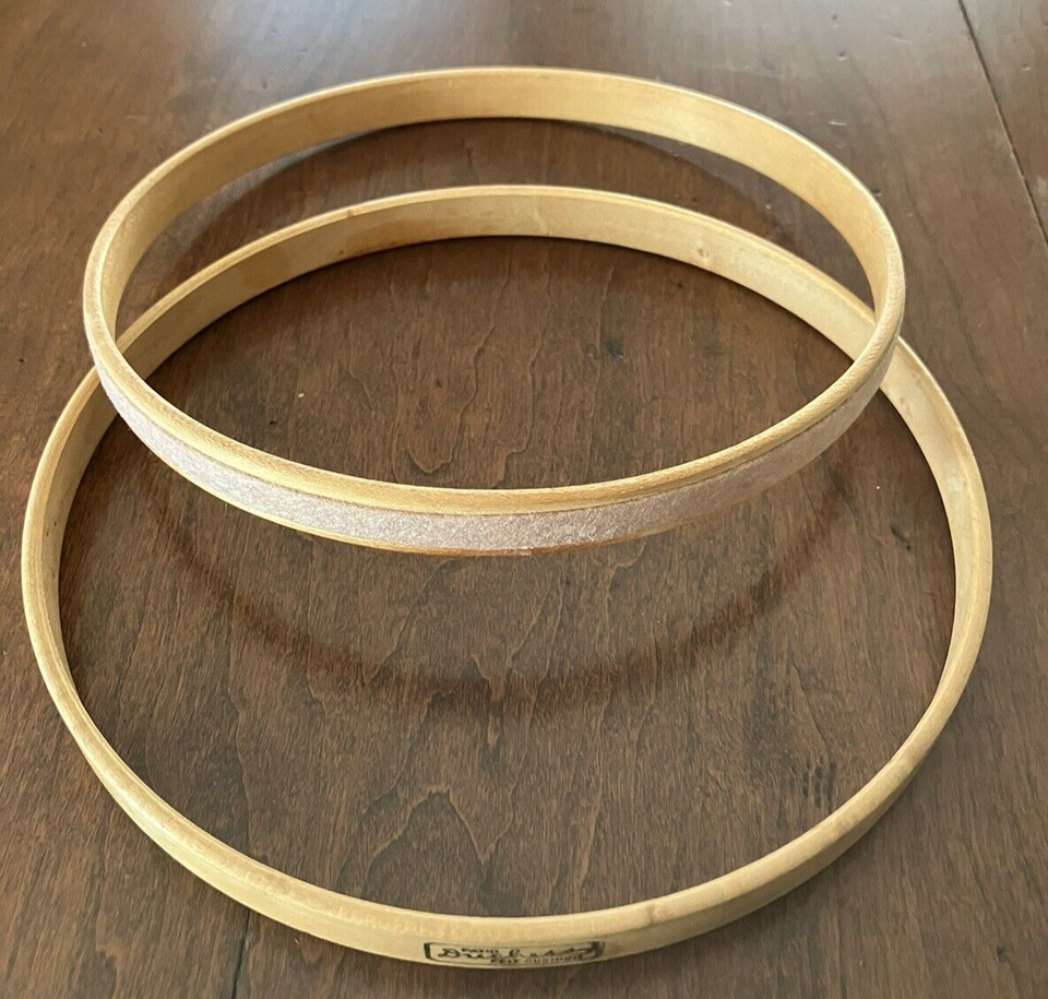 Vintage DUCHESS 6 inch Wood Round Felt Cushion Embroidery Hoop EUC eBay