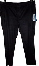 Simply Vera Pants Women's Plus 18W Short Jean Style Black Sueded Alpine Dreaming