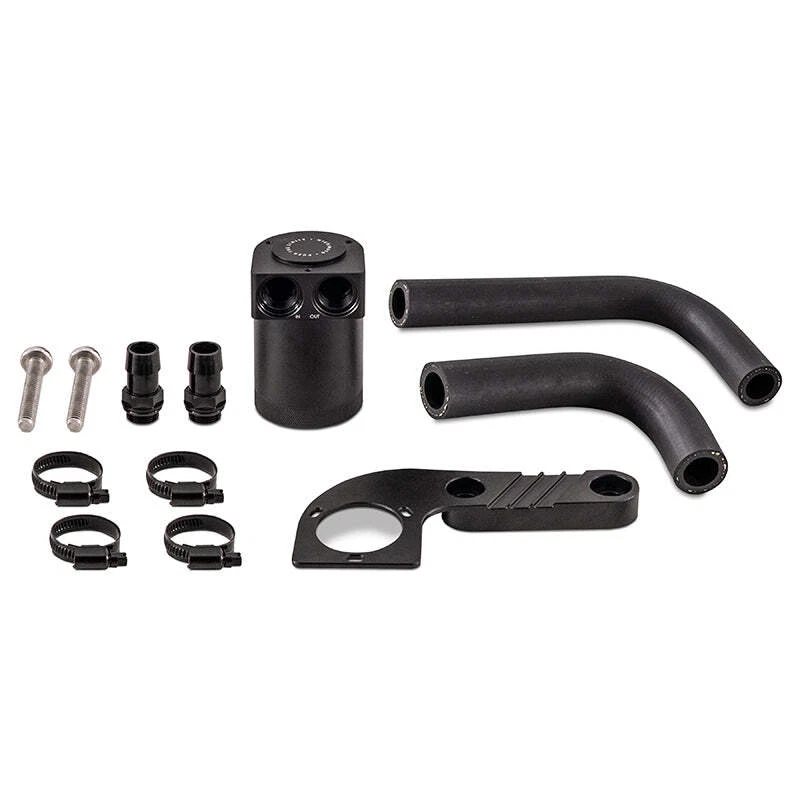 Mishimoto Fits 2015+ BMW F8X M3/M4 Baffled Oil Catch Can - Wrinkle Black - Image 2 of 4