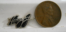 1951-54 Kaiser Henry J Script Enamel Chrome Collectable Logo Car Token Medallion 1951-54 Kaiser Henry J Script Enamel Chrome Collectable Logo Car Token Medallion